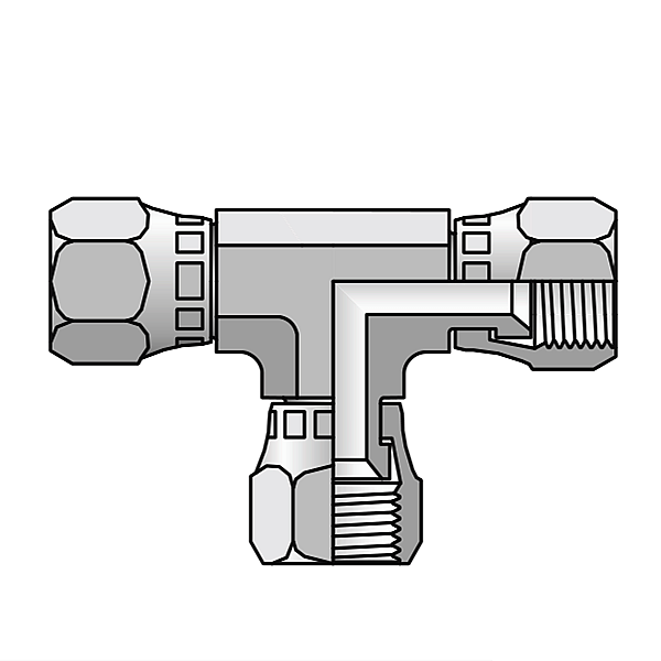 JX6 JIC Поворотный тройник Union Connector