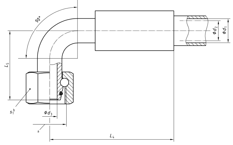 Фитинг для шланга с поворотным коленом 90° с внутренней резьбой (SWE)