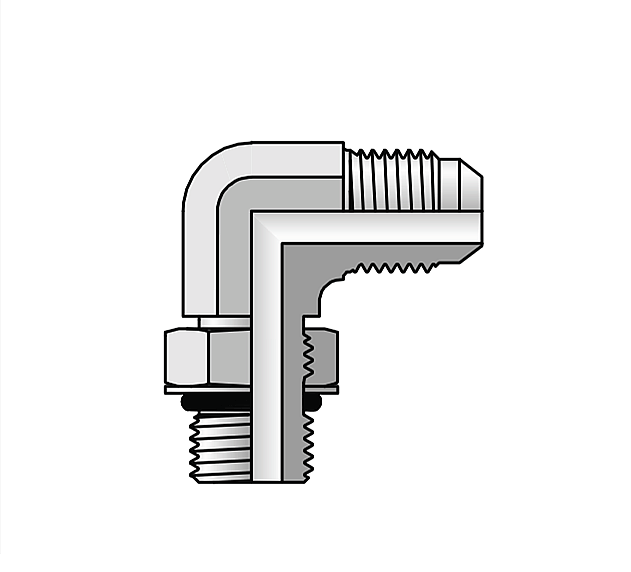 Угловой соединитель JIC SAE ORB Stud Fittings