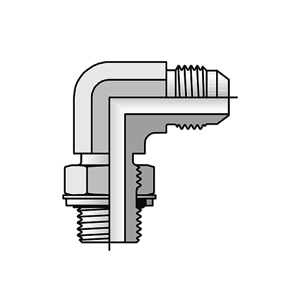 JIC BSPP Stud Fittings Регулируемый коленчатый соединитель 